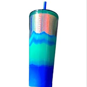 Starbucks Holiday 2022 "Spearmint Wave" 24oz Cold Tumbler